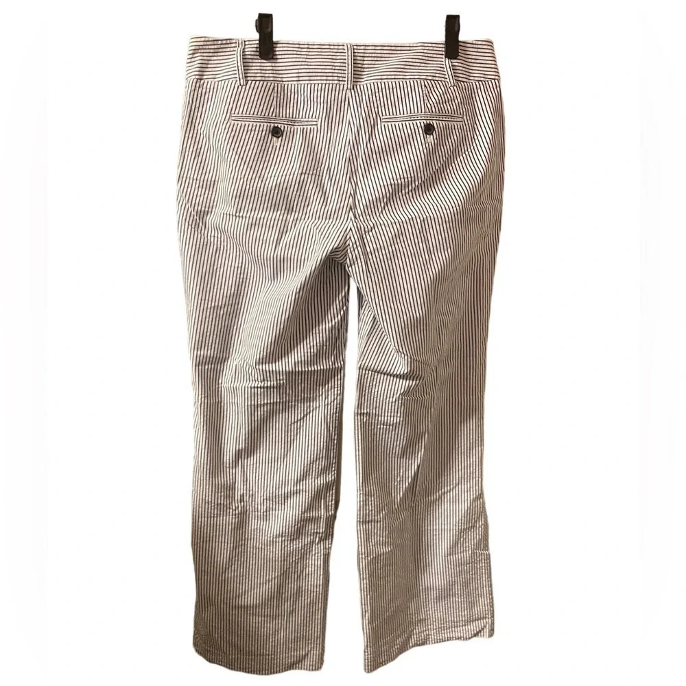 J CREW WOMENS PINSTRIPE WIDE LEG PANTS - Picture 2 of 5